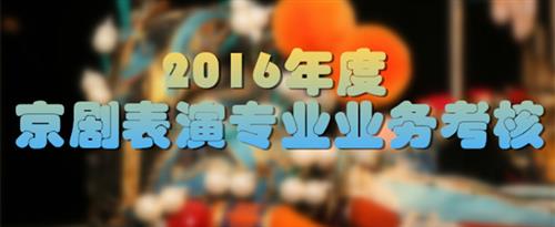 逼站视频国家京剧院2016年度京剧表演专业业务考...